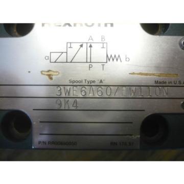 origin Mannesman Rexroth 3WE6A60/EW110N9K4 Directional Control Valve