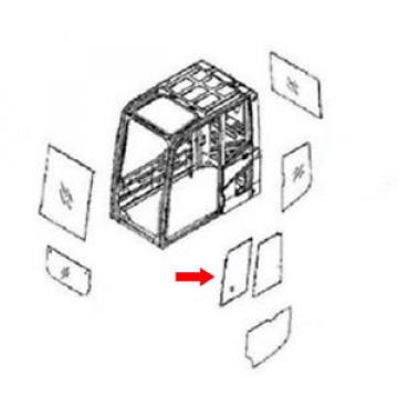 20Y-54-52850 Front Door Slide Glass for Komatsu Excavator PC240LC-7K PC240NLC-7K