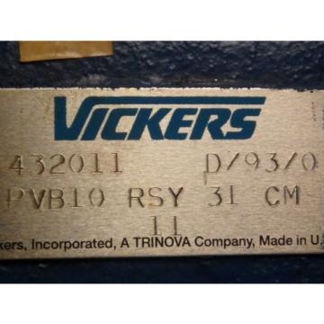 Vickers Hydraulic Pump PVB10 RSY 31 CM 11 _ PVB10RSY31CM11