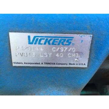 Vickers Hydraulic Unit By PHL PVB15 LSY 40 CM11 with WEG 15 HP Motor