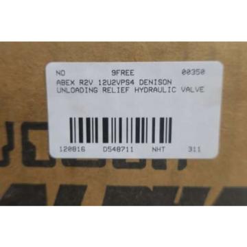 Origin ABEX R2V 12U2VPS4 DENISON HYDRAULIC RELIEF VALVE D548711