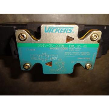 VICKERS DG4V-3S-2C-M-FTWL-B5-60 SOLENOID DIRECTIONAL CONTROL HYDRAULIC VALVE