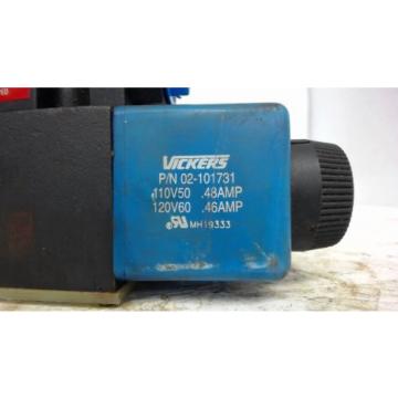 VICKERS DG4V-3S-7C-M-FPA5WL-B5-60 HYDRAULIC VALVE WITH SOLENOIDS, 1450 PSI