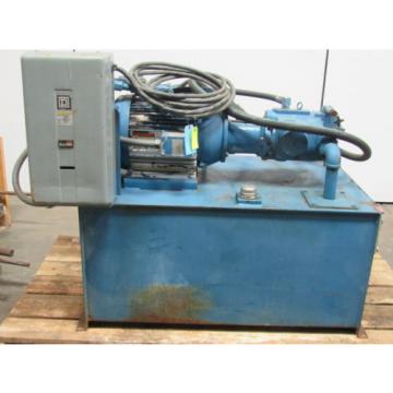 VICKERS PVQ63-C2R-FS1S-20-C21-11 20HP Hydraulic Power Unit 100 Gallon Tank