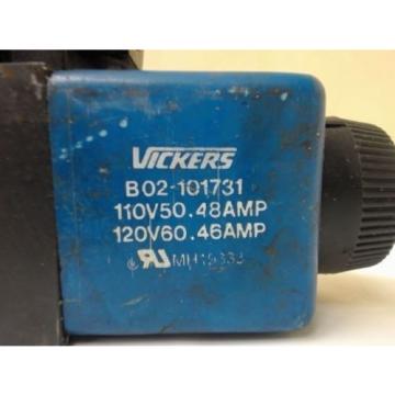 VICKERS B02-101731 HYDRAULIC CONTROL VALVE, 110V50HZ 048 AMP, 120V60HZ 046 AMP