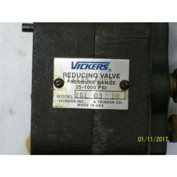 VICKERS REDUCING VALVE 25 - 1000 PSI , XGL03B10 , XGL 03 B 10