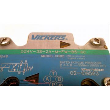 VICKERS DG4V-3S-2A-M-FW-B5-60, SOLENOID OPERATED DIRECTIONAL VALVE #228673