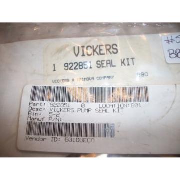 NOS Vickers Pump Hydraulic Seal Kit 922851 Sealed Package