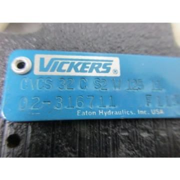 VICKERS CVCS-32-C-S2-W-125-11 HYDRAULIC RELIEF VALVE 02-316711 F11S Origin