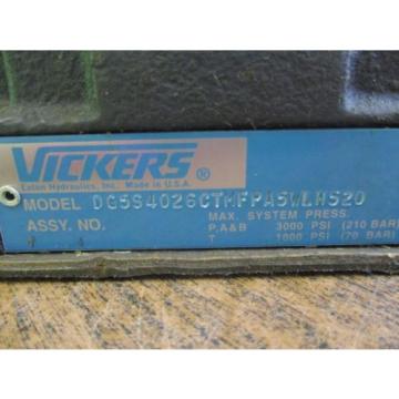 VICKERS HYDRAULIC DIRECTIONAL VALVE DG4V-3S-6C-M-PPA5WL-H5-60