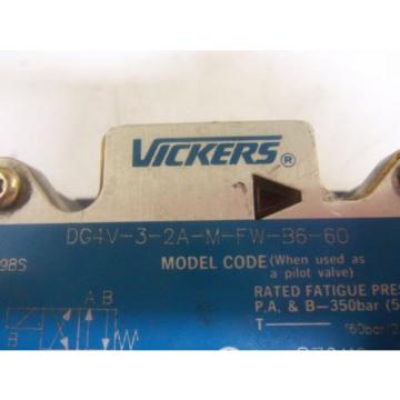 VICKERS DG4V-3-2A-M-FW-B6-60 HYDRAULIC VALVE Origin NO BOX