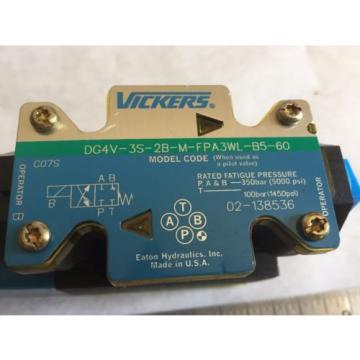 Origin VICKERS DG4V-3S-2B-M-FPA3WL-B5-60,02-101731 HYDRAULIC SOLENOID VALVE,BOX4