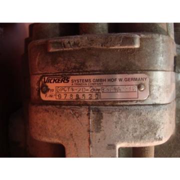 Vickers GPCT4-20-20-B6F4A-31R hydraulic pump