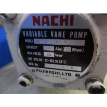 FUJI NACHI OIL MOTOR MLA2097J PUMP USV-0A-A3-15-4-1740A VDS-0B-1A3-D-1731A