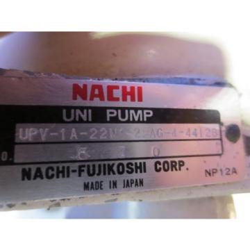 NACHI HYDRAULIC MOTOR PUMP LTIS90-NR PVS-1B-22N1-U-11 UPV-1A-22N1-22AG-4-4412B