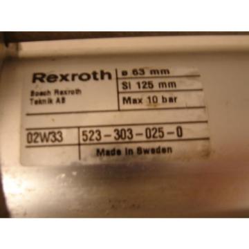 BOSCH/REXROTH 523-303-025-0 PNEUMATIC LINEAR ACTUATOR MAX 10 BAR XLNT