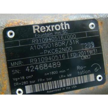 Rexroth hydraulic pump A10VS018DR/31R R910940516