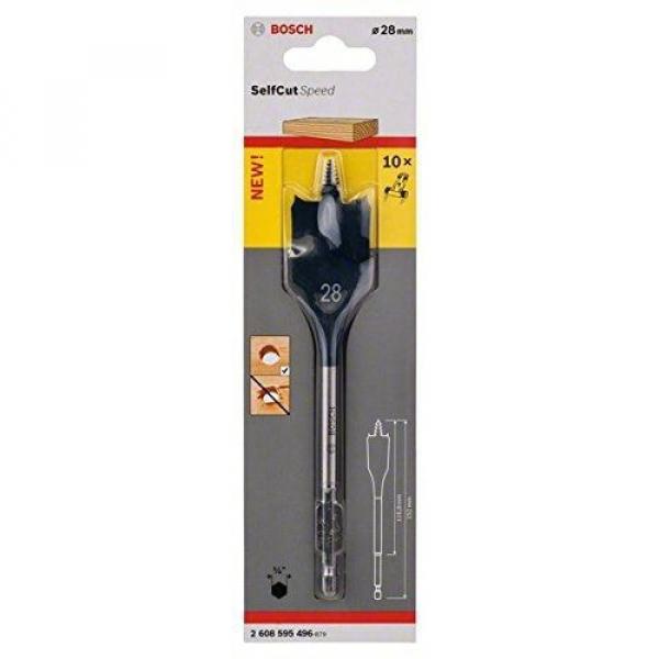 Bosch 2608595496 28 x 152 mm Hex Shank Self-Cut Speed Flat Drill Bit #1 image