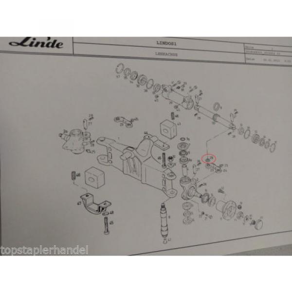 Dichtring 26x53x3,4 für Lenkachse Linde 0009610431 H20/25/30 E14/16/18/20 uvm.. #4 image