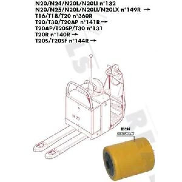 GALET 85 105 110 20 mm TRANSPALETTE FENWICK LINDE N20L N20LI N°132 PIECES #1 image