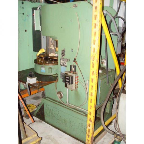 12 TON DENISON HYDRAULIC MULTIPRESS 12 STATION ROTARY TABLE, FANUC 90-30 CONTROL #1 image