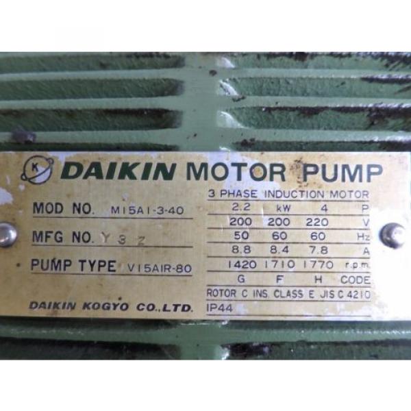 DAIKIN PUMP V15AIR-95 V15A1R-95 VI5AIR-95, M15A1-3-40 MI5AI M15AI V15A1R-80 John #5 image