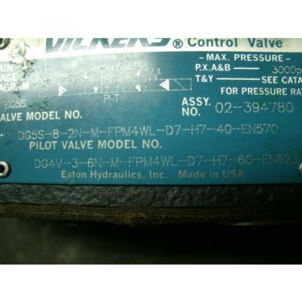 VICKERS HYDRAULIC VALVE DG4V-3-6C-M-FPM4WL-D7-HL7-60-EN623 #1 image