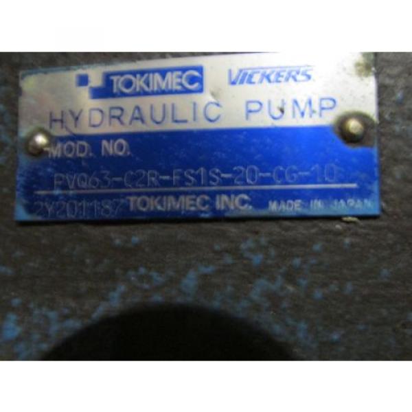 VICKERS TOKIMEC PUMP PVQ63-CR2-FS1S-20-CG-10 #2 image