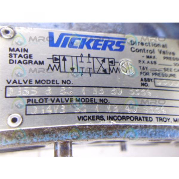 VICKERS DG5S82CMWB20S324 DIRECTIONAL HYDRAULIC VALVE USED #5 image