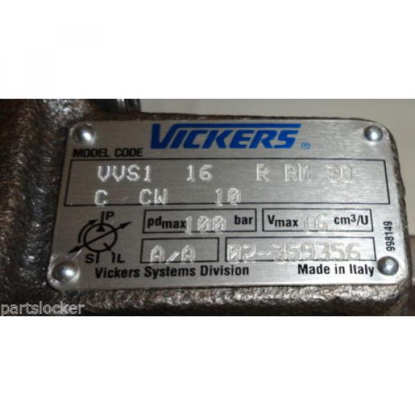 VICKERS VVS1 16 R RM 30 VARIABLE VANE HYDRAULIC PUMP VVS116RRM30 Origin #5 image