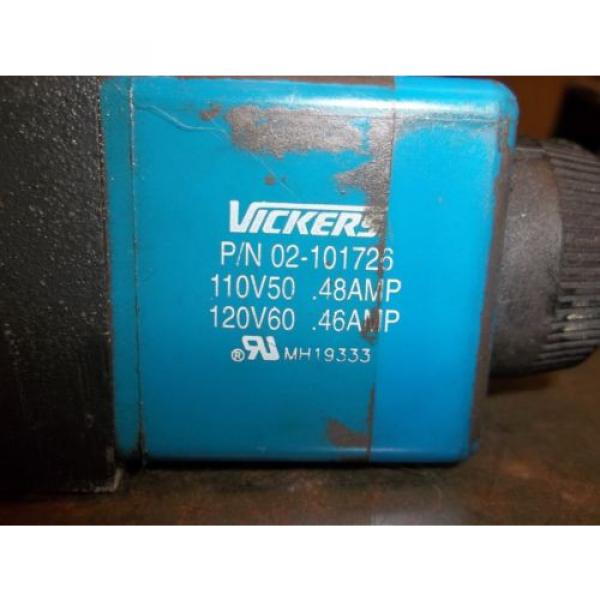 VICKERS DG4V-3S-2A-M-U-B5-60 HYDRAULIC CONTROL VALVE 02-101726   DR3B1 #4 image