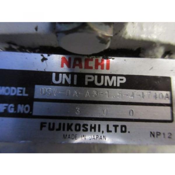 FUJI NACHI OIL MOTOR MLA2097J PUMP USV-0A-A3-15-4-1740A VDS-0B-1A3-D-1731A #6 image