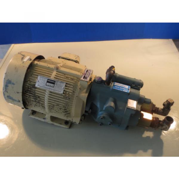 MEIDENSHA MEIDEN MOTOR LTF70-NR NACHI PUMP UPV-1A-16N0-15-4-2477A V15AIR-95 #1 image