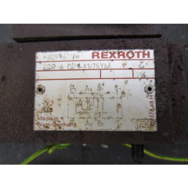 REXROTH ZDR-6 DP1-41/75YM REGULATOR VALVE ZDR6DP14175YM  INDEX V200 CNC #3 image