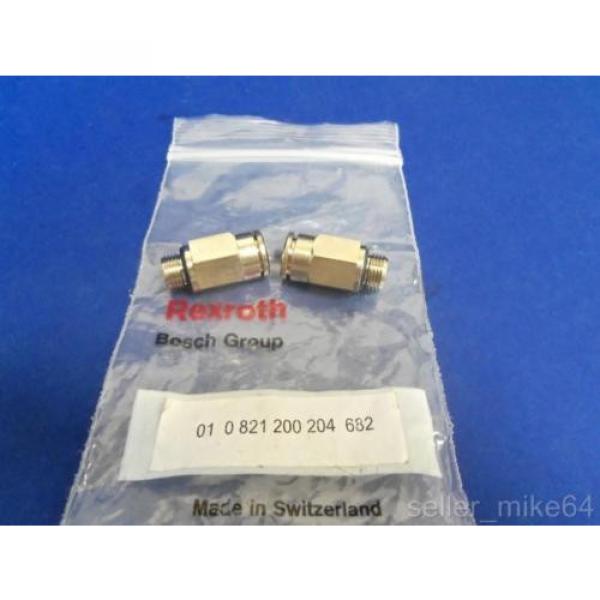 BOSCH REXROTH 01-0-821-200-204-682 FLOW CONTROL VALVES, LOT OF 2, Origin IN BAG #1 image