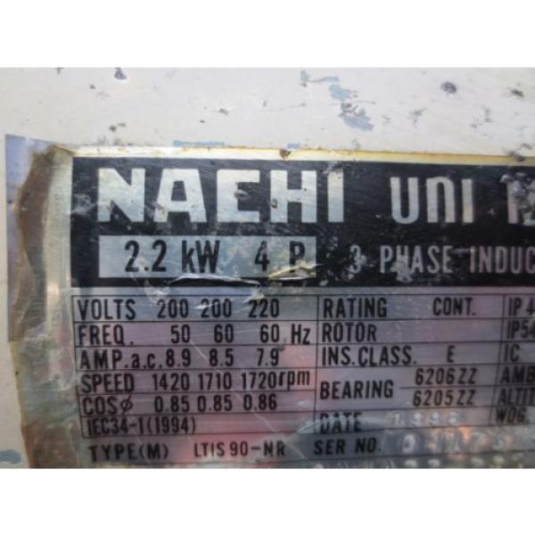 NACHI HYDRAULIC MOTOR PUMP LTIS90-NR PVS-1B-22N1-U-11 UPV-1A-22N1-22AG-4-4412B #5 image